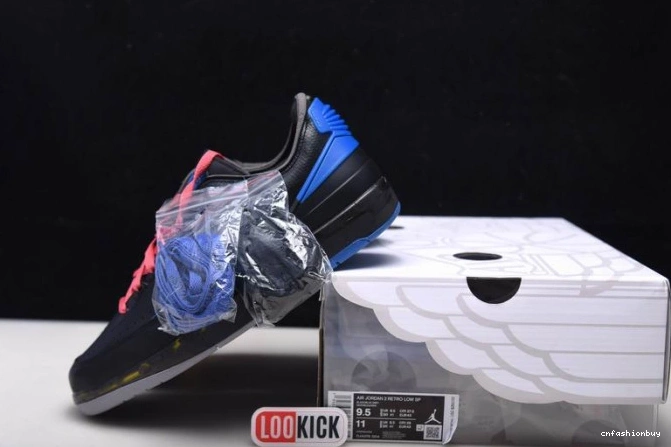 Retro Jordan DJ4375-004 SP Black Low Off-White 2 Blue 0829